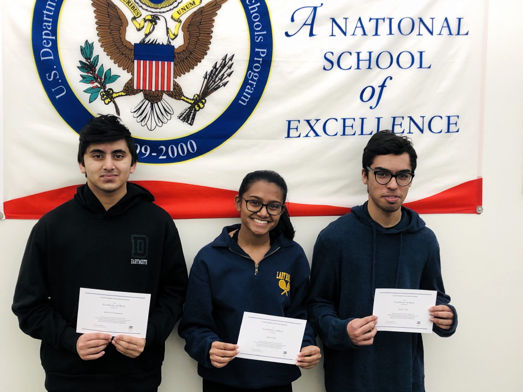 Three NBTHS students are among finalists for National Merit scholarships