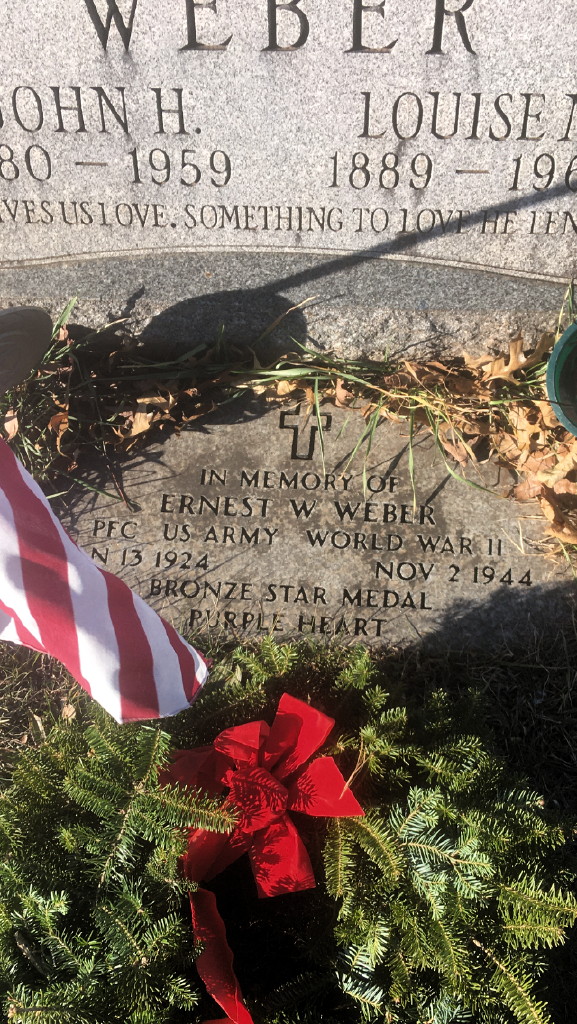 Wreaths placed atop gravesites in North Brunswick