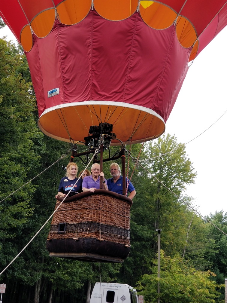 Brandywine seniors enjoy hot air balloon ride for Grandparents Day