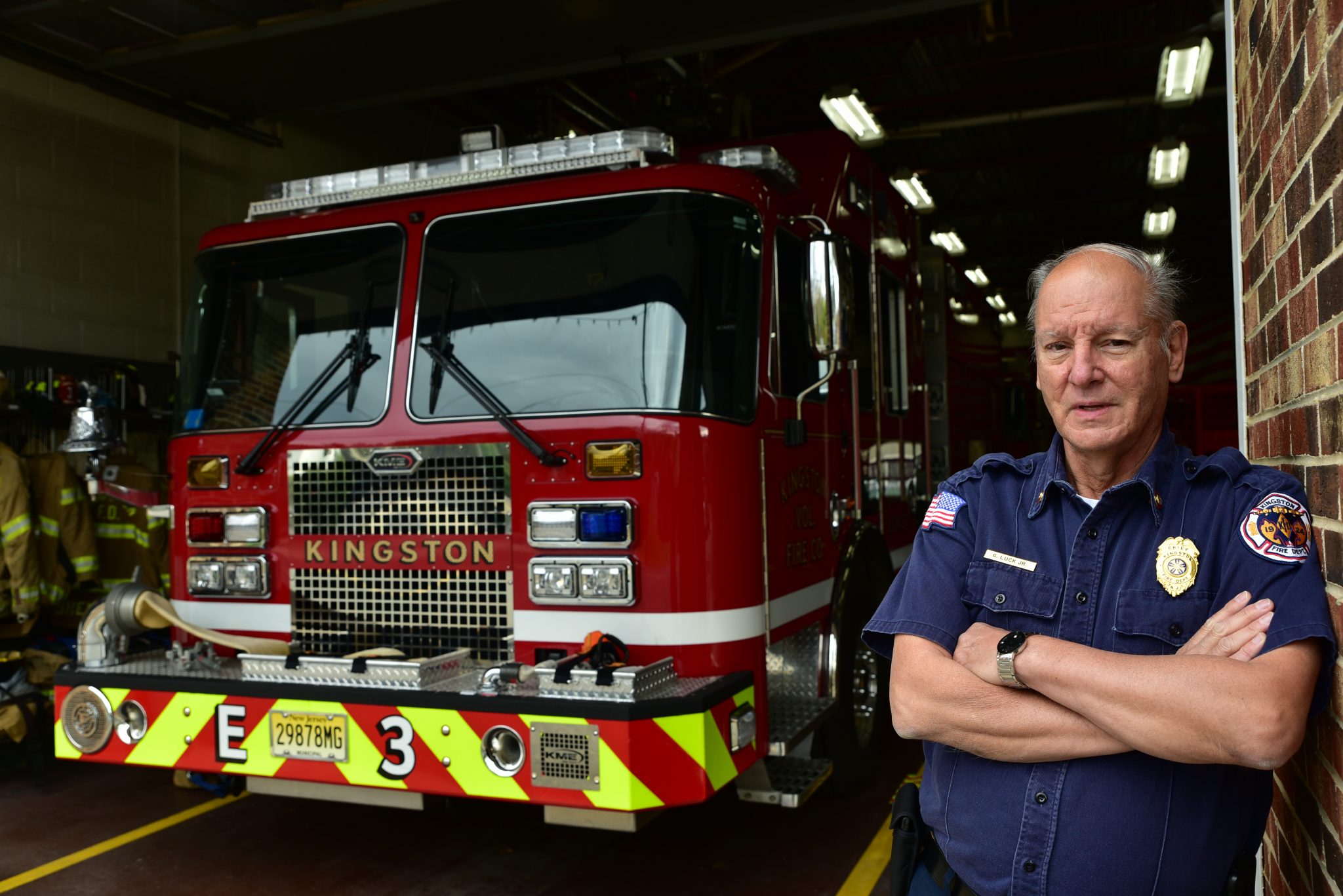 Kingston fire department wishes good ‘Luck’ to retiring chief