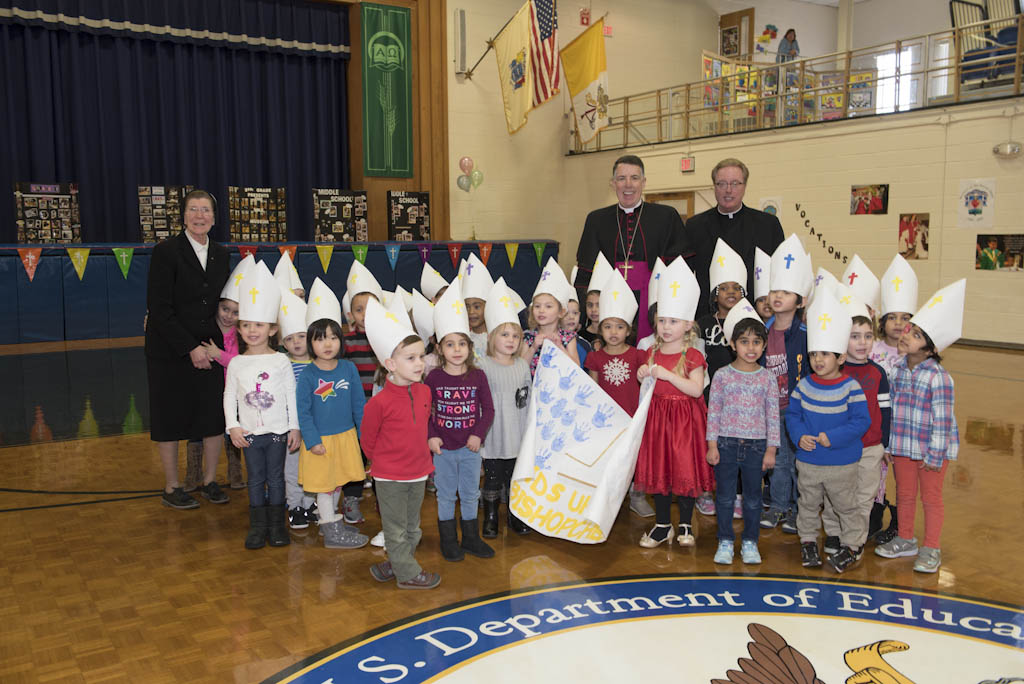 Bishop visits St. Augustine of Canterbury School