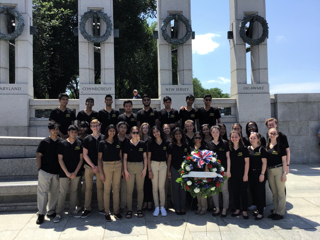 South Brunswick High School Concert Choir performs in D.C. over Memorial Day weekend