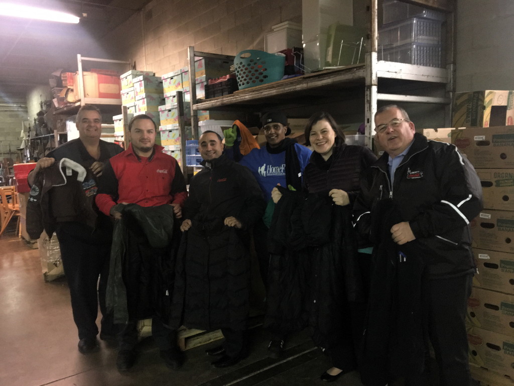 Liberty Coca-Cola Beverages donates winter coats for Central Jersey families