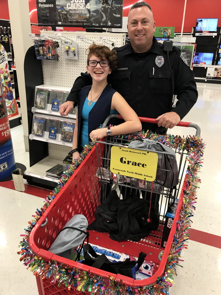 South Brunswick students shop with cops in recognition of positive behaviors