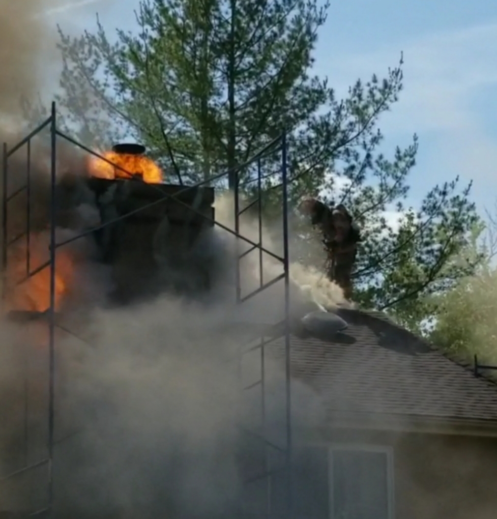 Kingsland Circle home destroyed in two-alarm fire; 63 firefighters respond to the scene