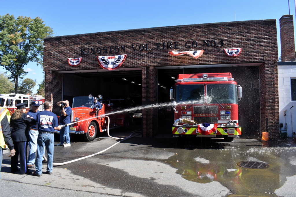 Kingston Fire Co. No. 1 dedicates equipment, pole barn