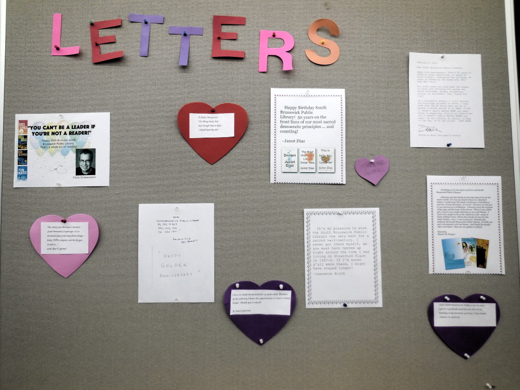 Patrons write love letters to the South Brunswick Library