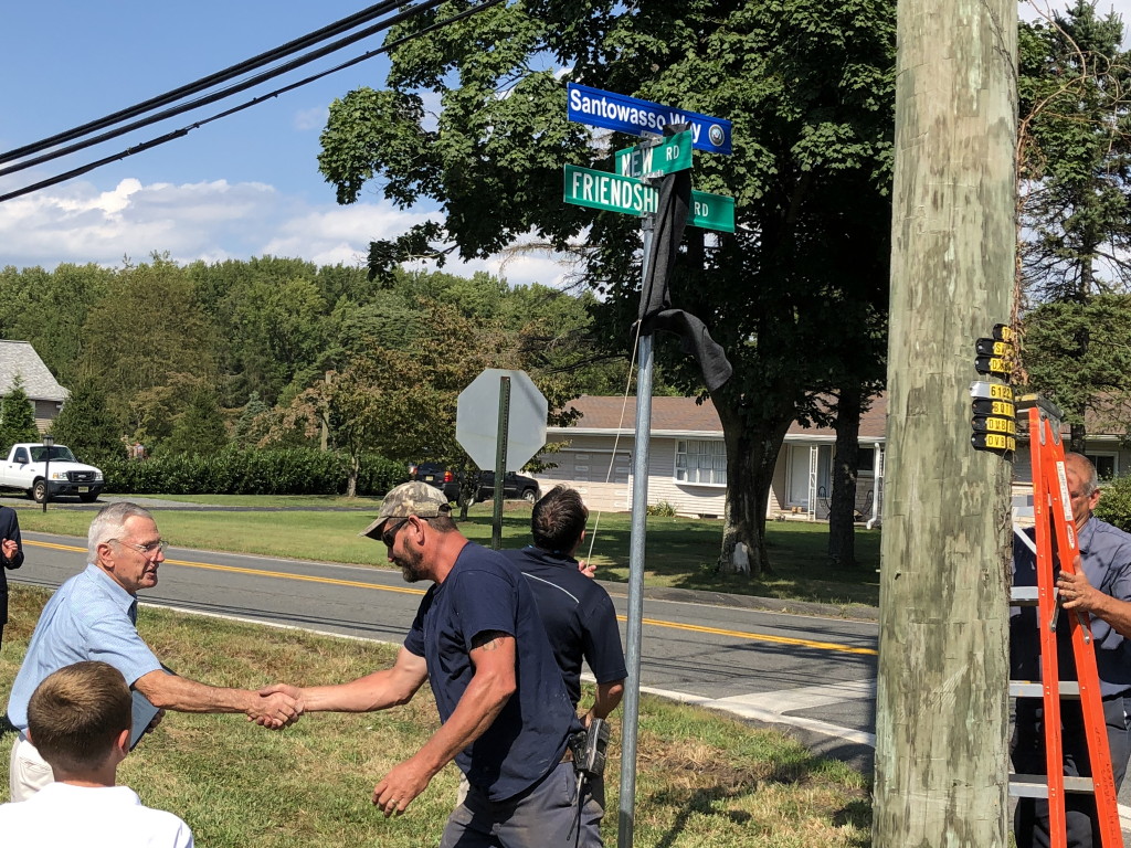 South Brunswick dedicates Santowasso Way for veteran