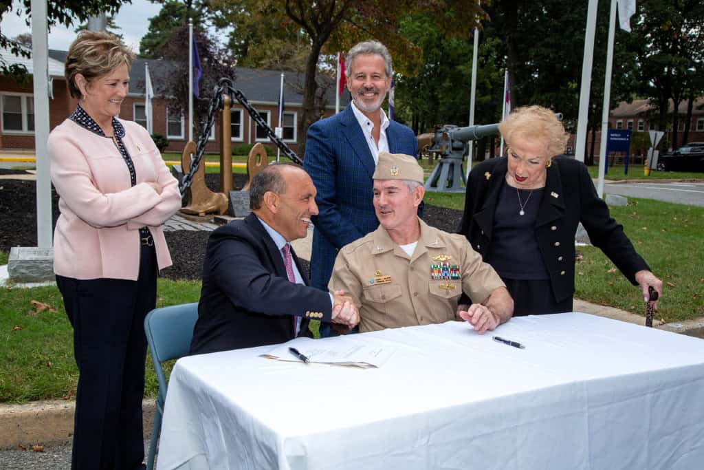 Monmouth County and NWS Earle sign shared services agreement