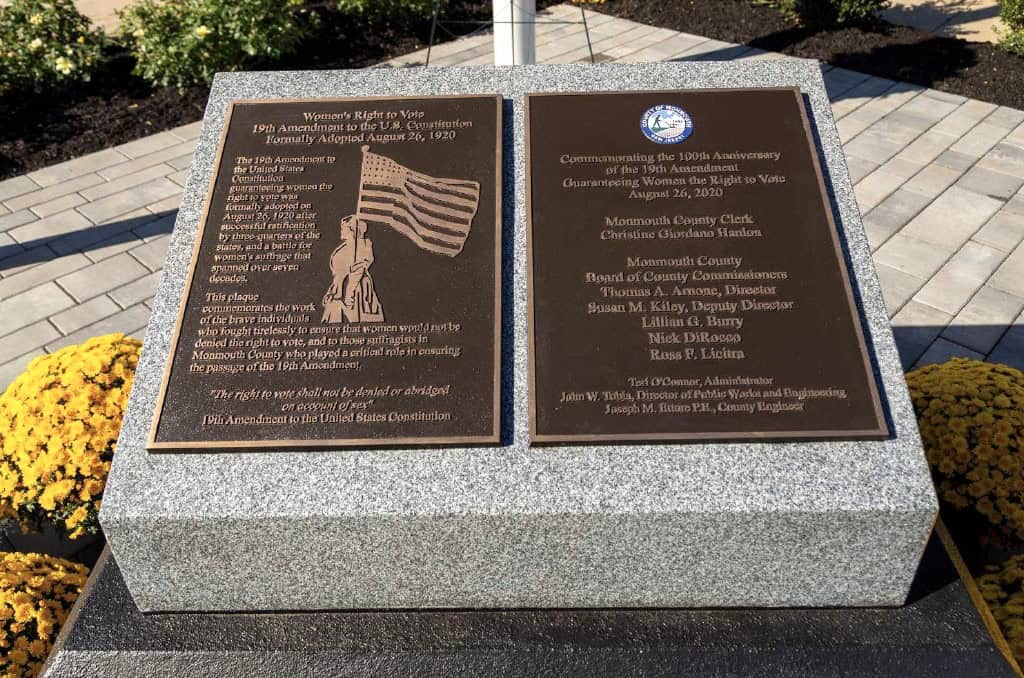 Garden at election offices commemorates amendment granting women right to vote