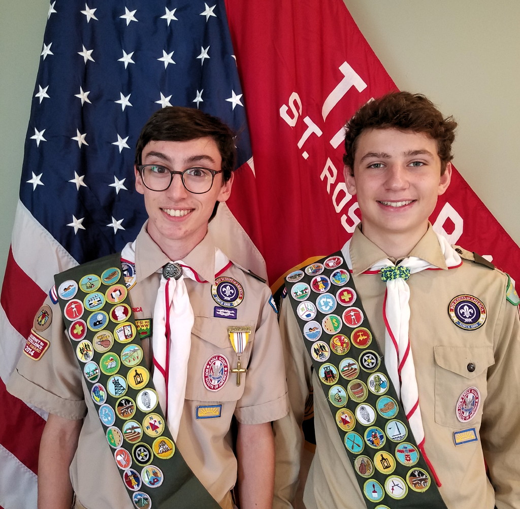 Young men attain rank of Eagle Scout during Court of Honor ceremony