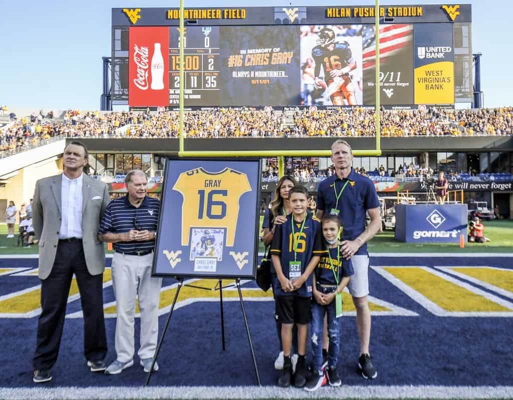 Mountaineers remember Chris Gray during Sept. 11 ceremony