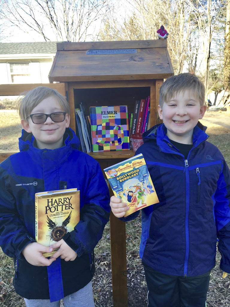 Brothers start Little Free Library in Marlboro