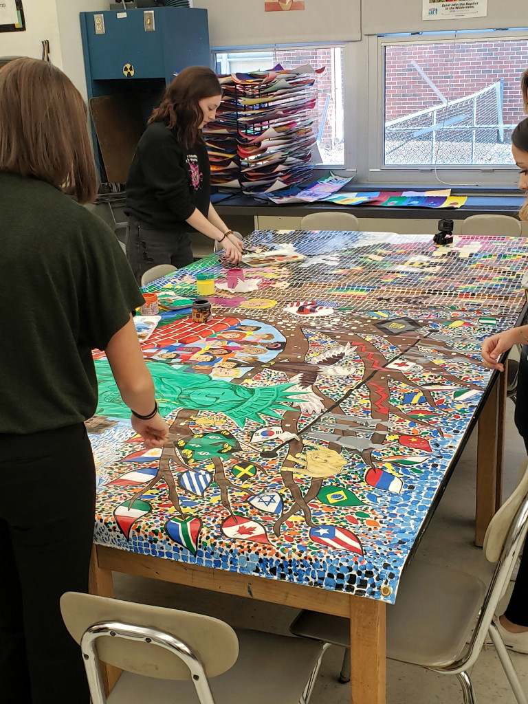 Mural created by Marlboro High School students will be displayed at Tokyo Olympics