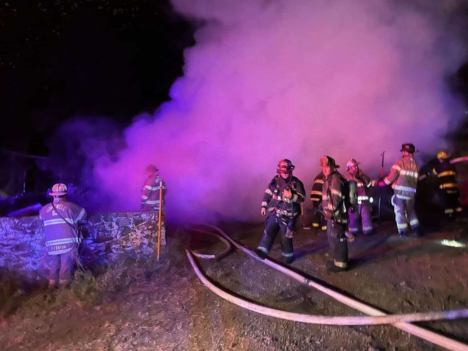 Fire destroys historic Walker house in Hopewell Township