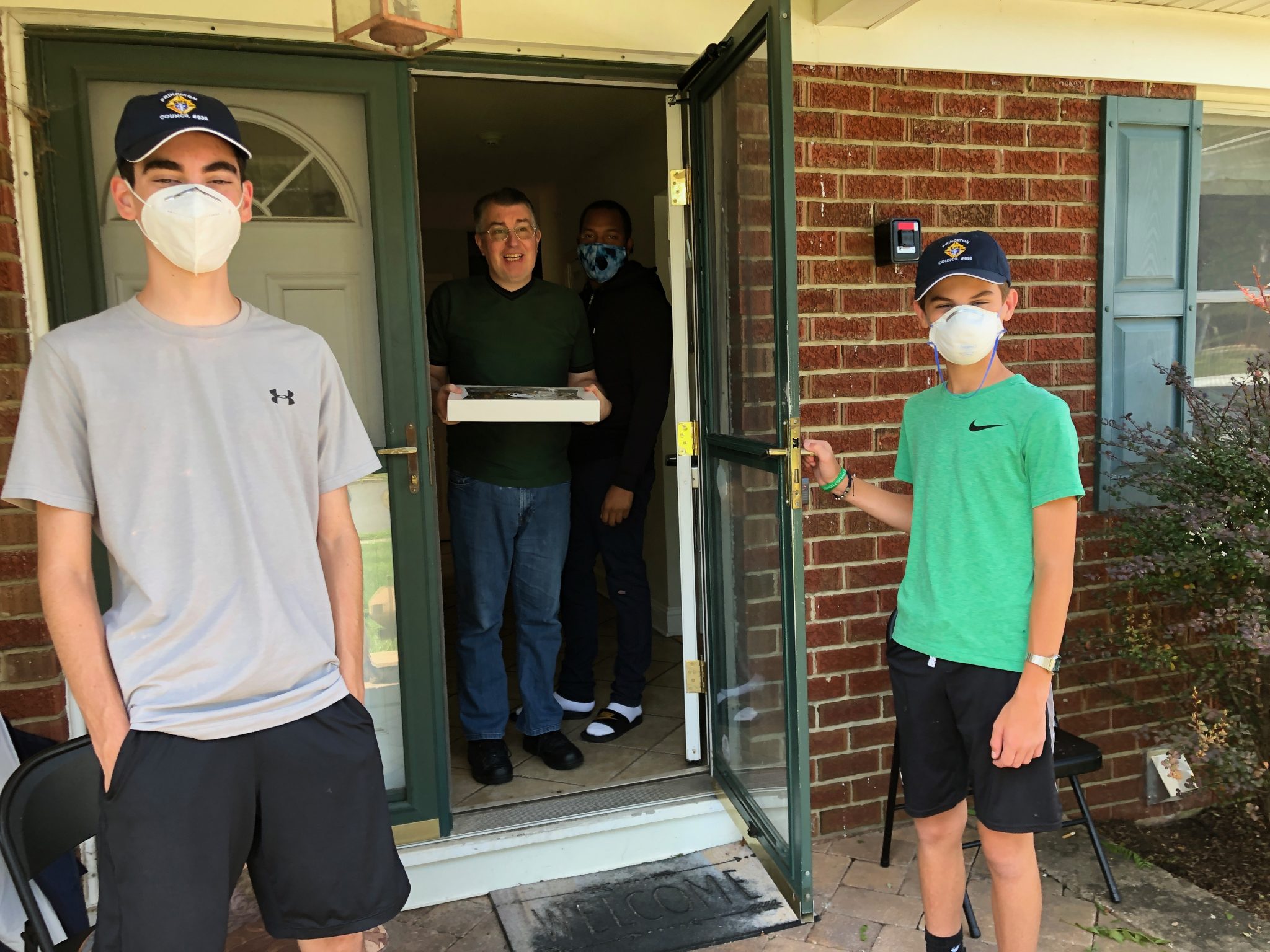 Princeton Knights deliver meals to Eden Autism group homes