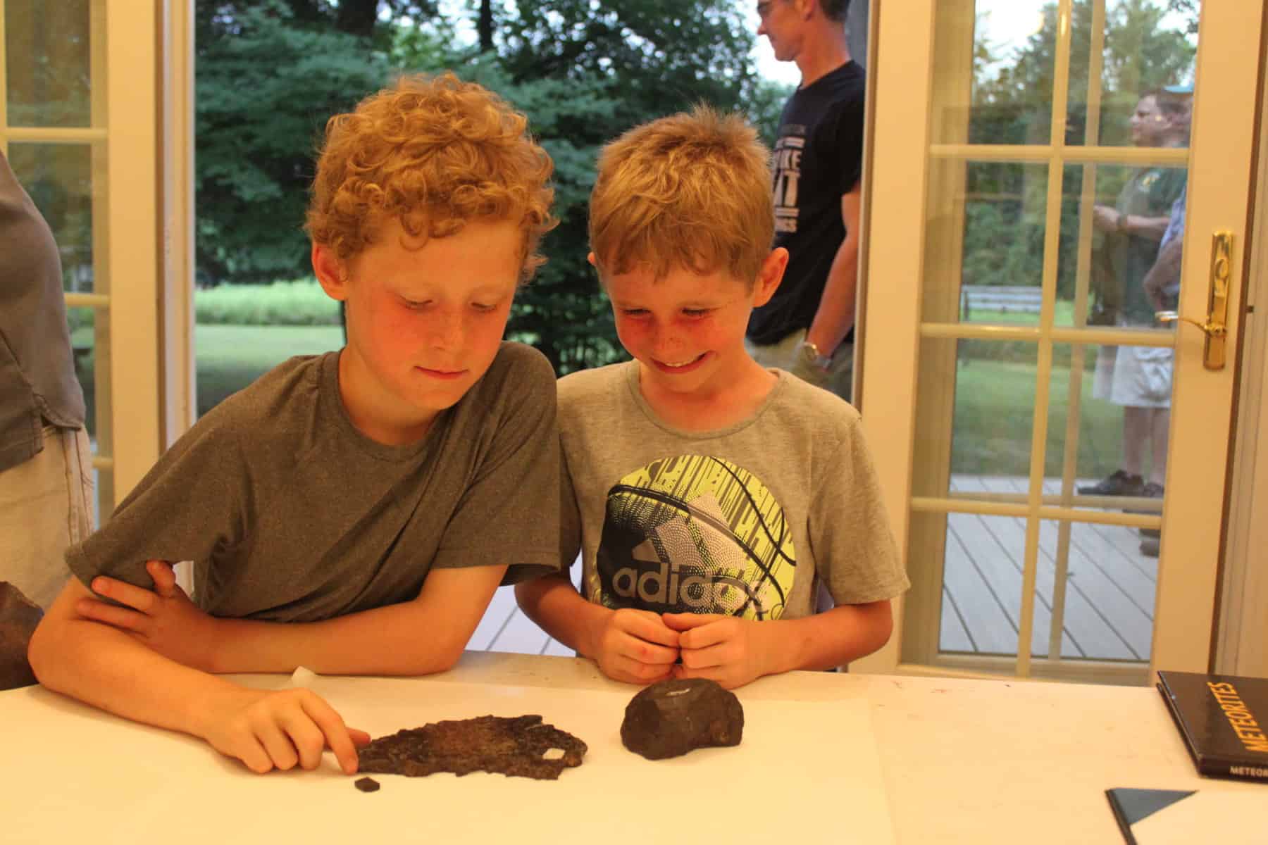 Budding geologists learn about meteorites at the Anne Demarais Nature Center