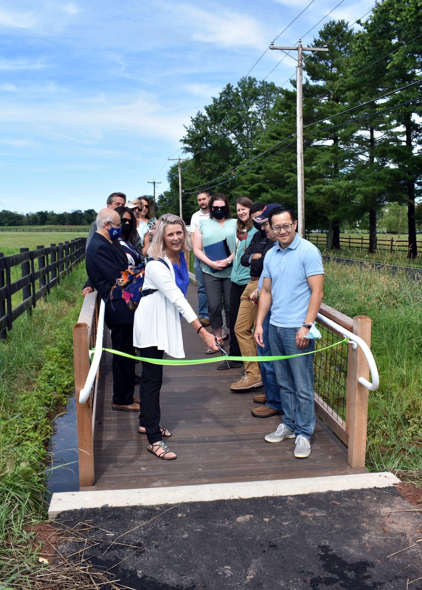 Montgomery Township opens asphalt path along Skillman Road