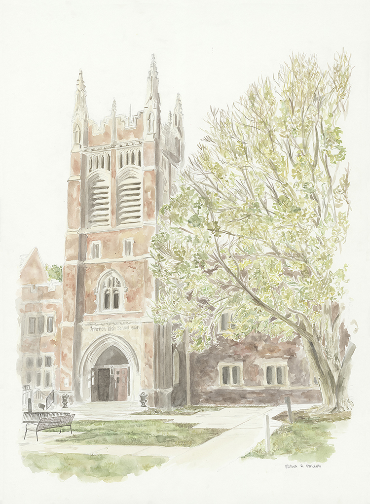 PHS student recreates high school through watercolor art