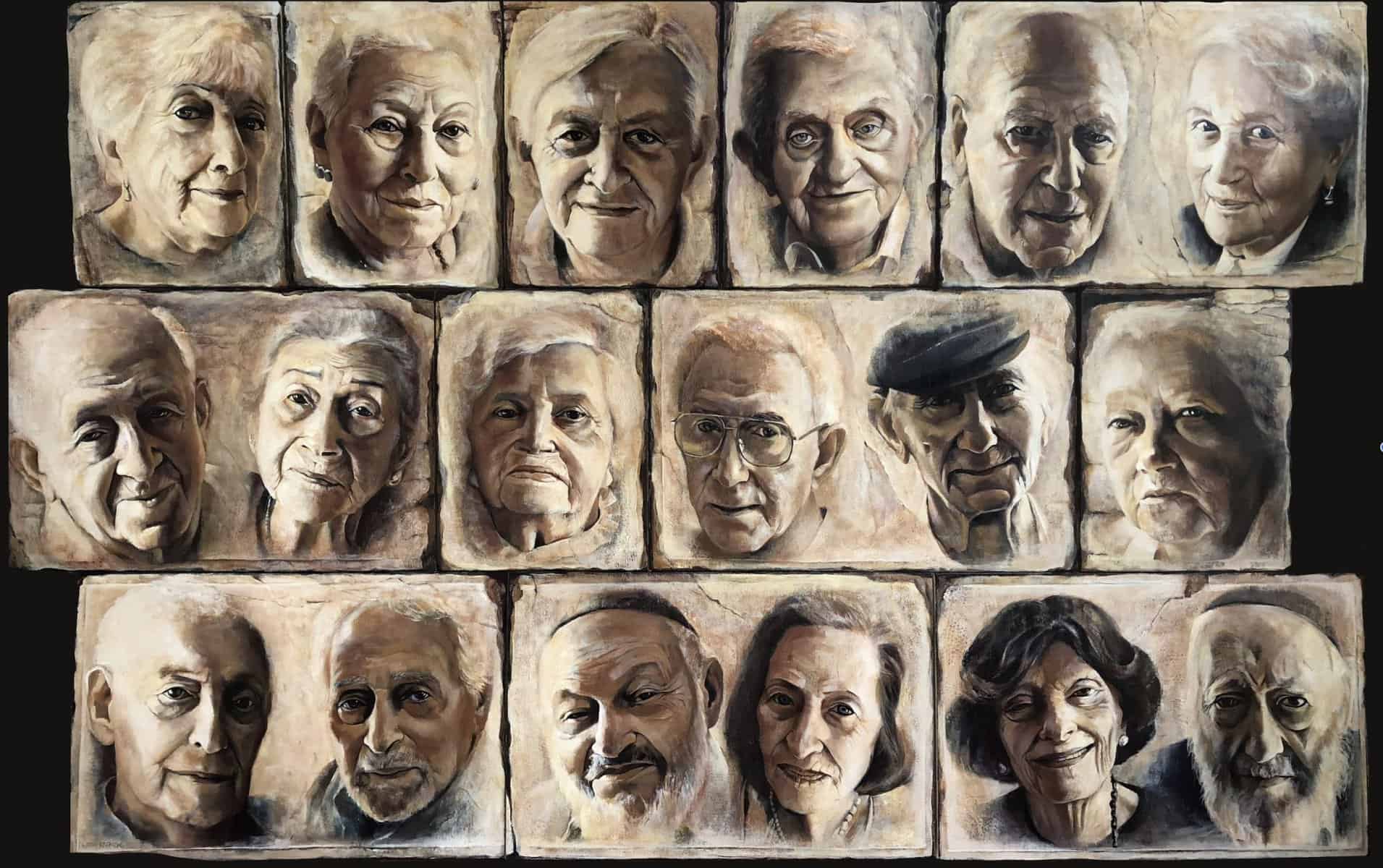 Artist talks about Holocaust survivor portraits on Holocaust Remembrance Day