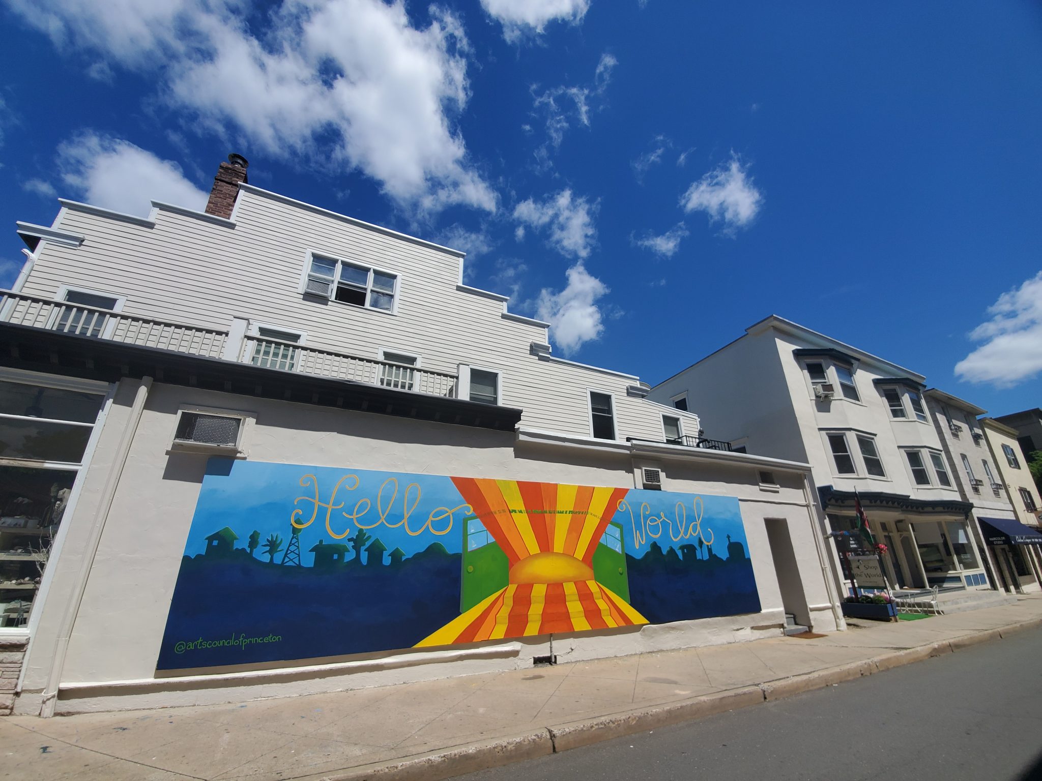 Arts Council of Princeton welcomes spring with ‘Hello World’ mural