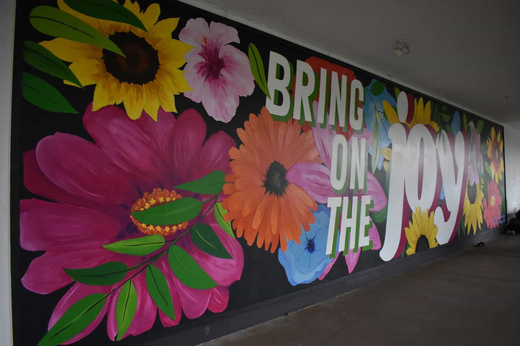 Local artists bring on the ‘joy’ with new mural for the Princeton community