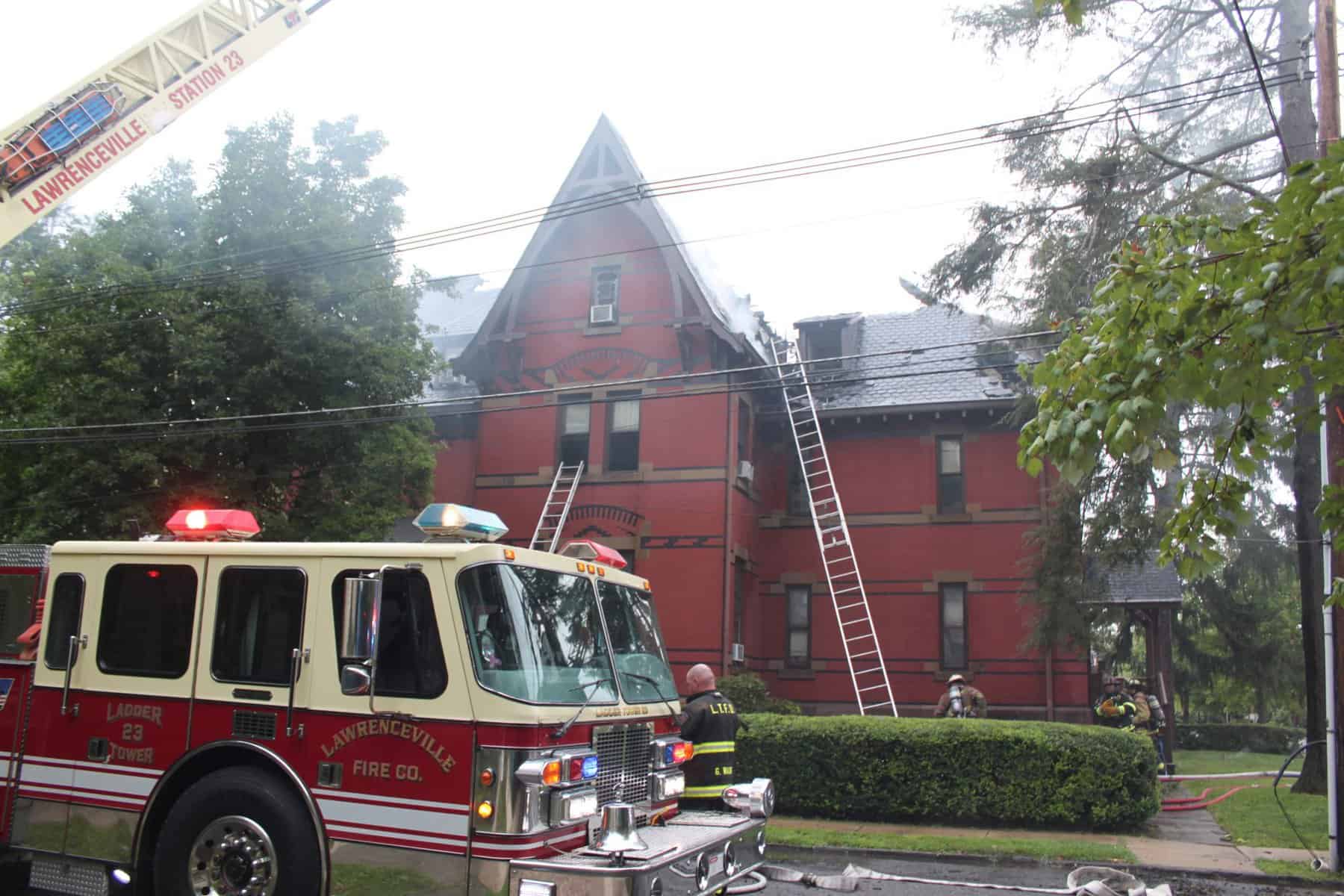 Update: Lenox House at Princeton Theological Seminary on fire for nearly two hours