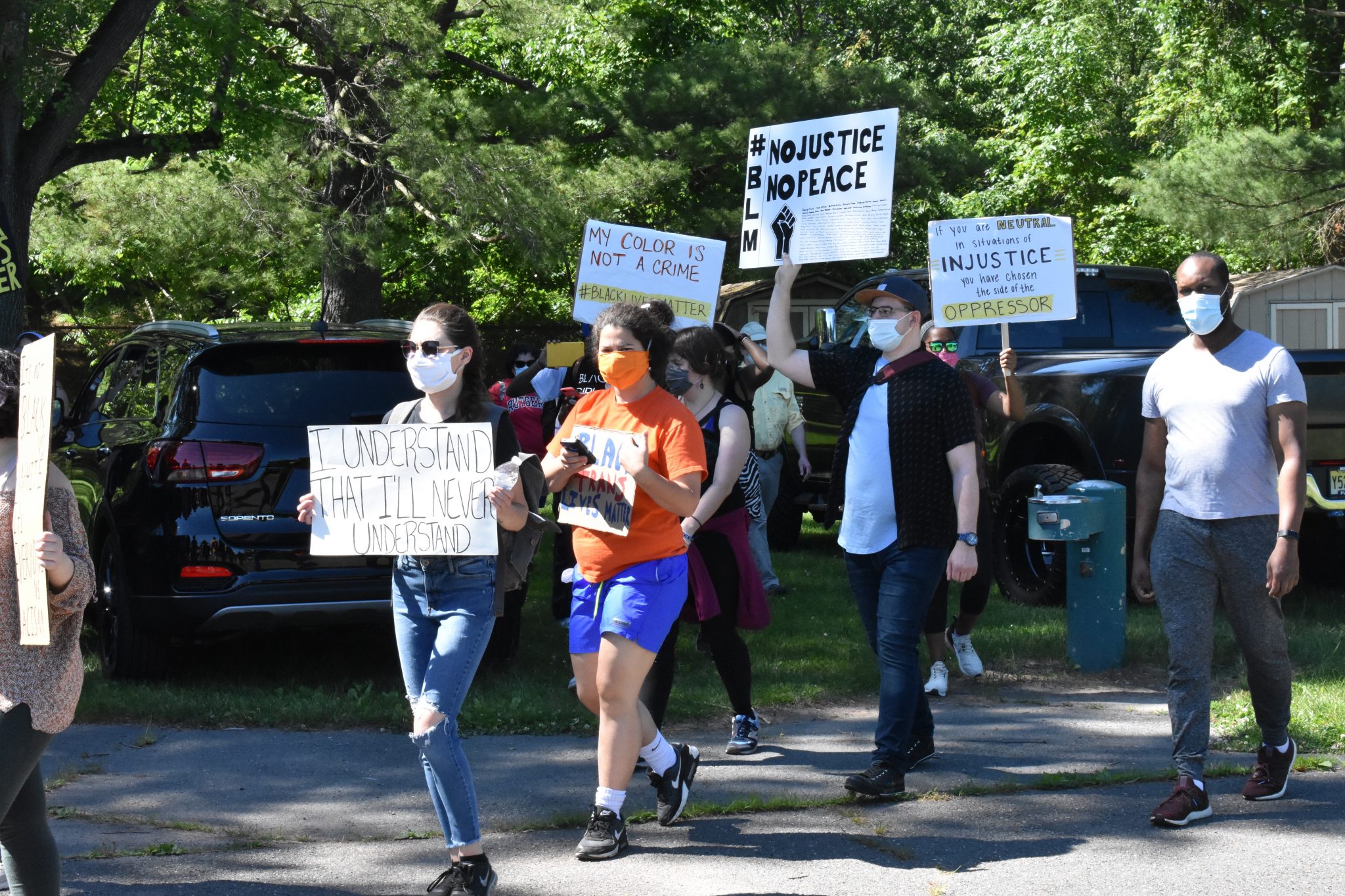 Social justice takes center stage with protest in Community Park