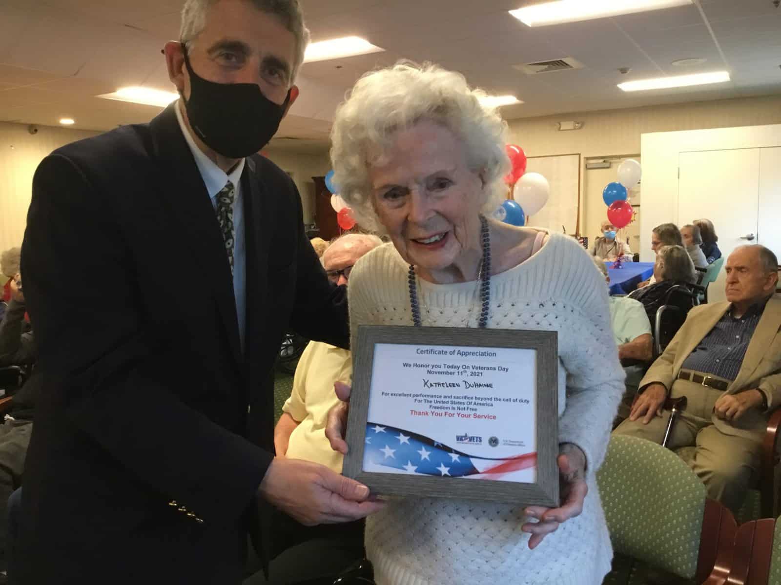 Princeton mayor presents Brandywine veterans with certificates of honor