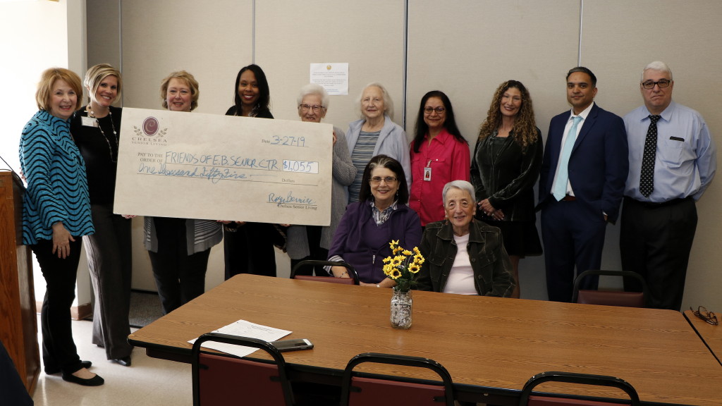 Chelsea donates $1K to East Brunswick Senior Center