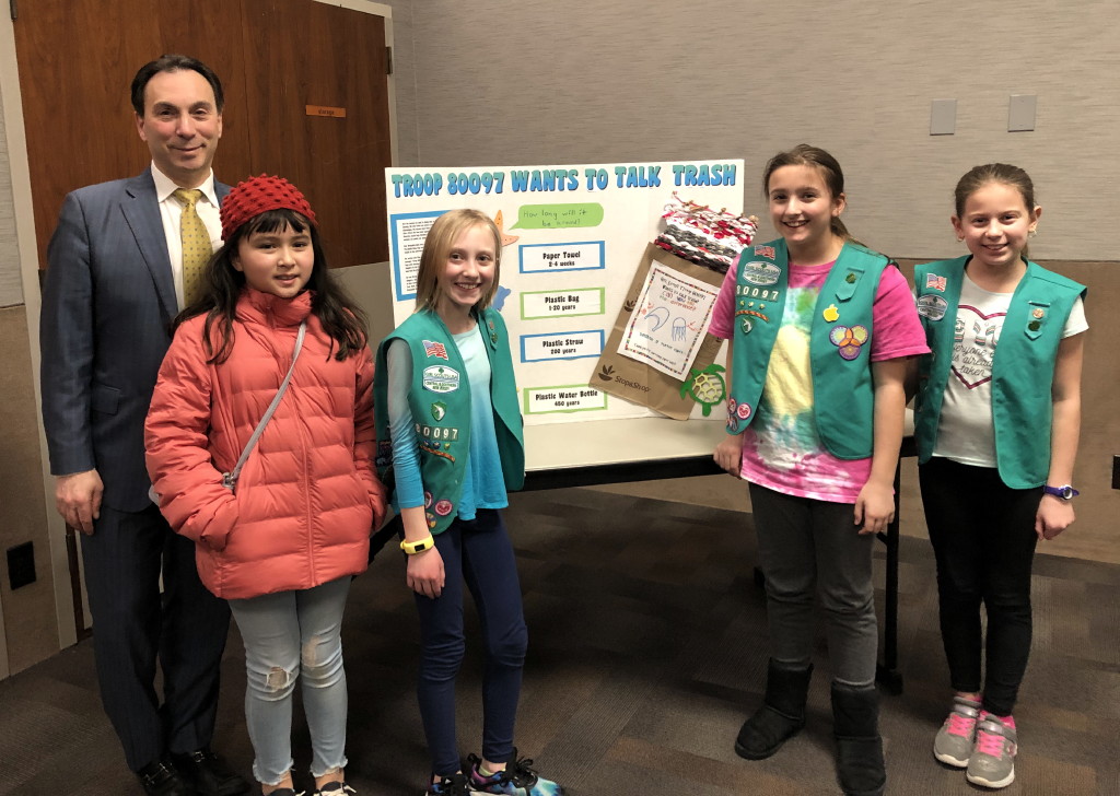 East Brunswick Girl Scouts ‘Talk Trash’