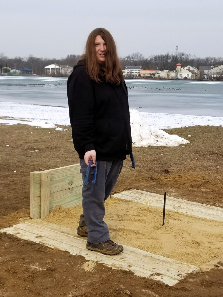 Eagle Scout builds horseshoe pits at Thompson Park