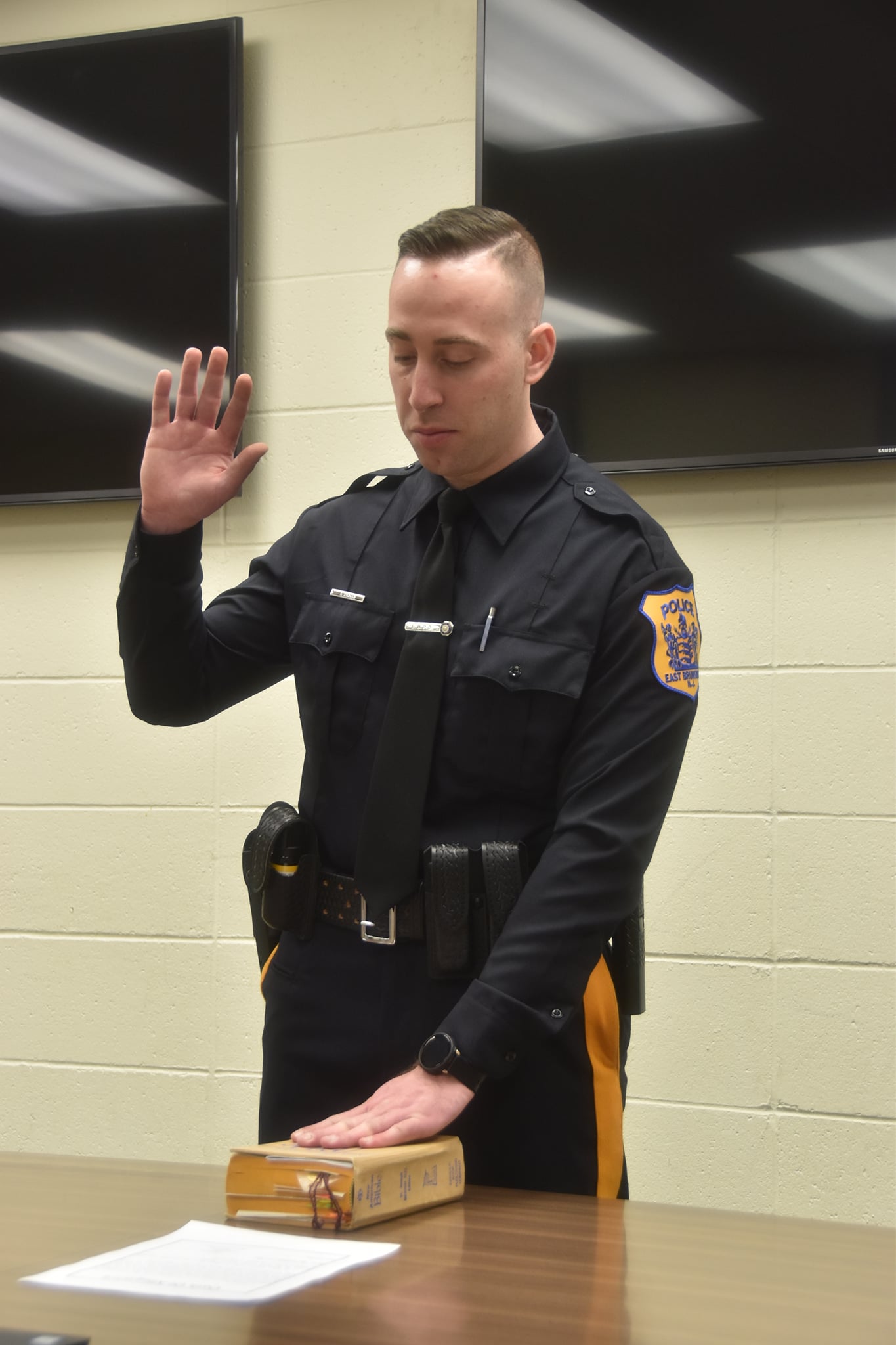 East Brunswick’s newest police officer is township native