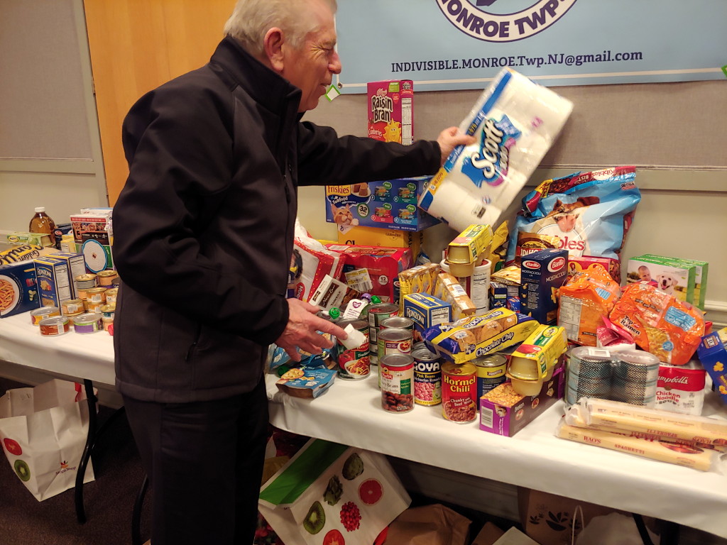 Indivisible of Monroe collects food, household goods for government workers