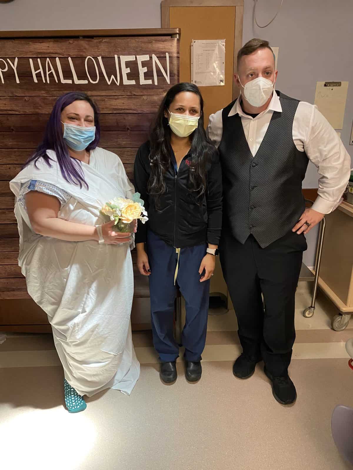 Patient goes into labor 45 minutes before wedding; gets married at HMH Raritan Bay Medical Center