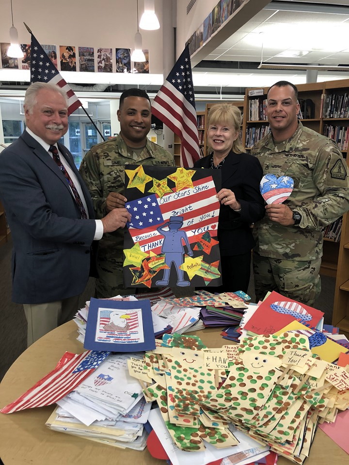 Middlesex County students write 1,800 letters for troops overseas