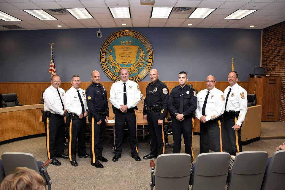 East Brunswick promotes two police officers, welcomes new patrolman