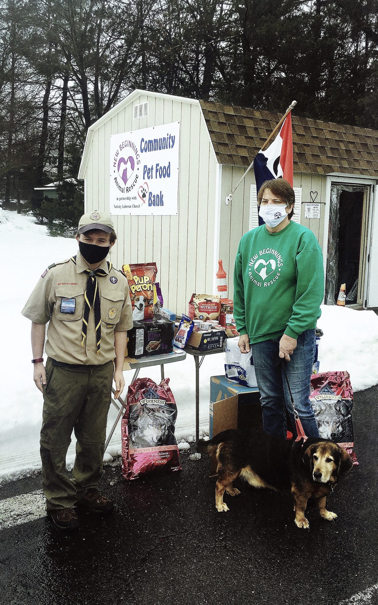 Scout collects items for animal rescue as part of Life Rank project