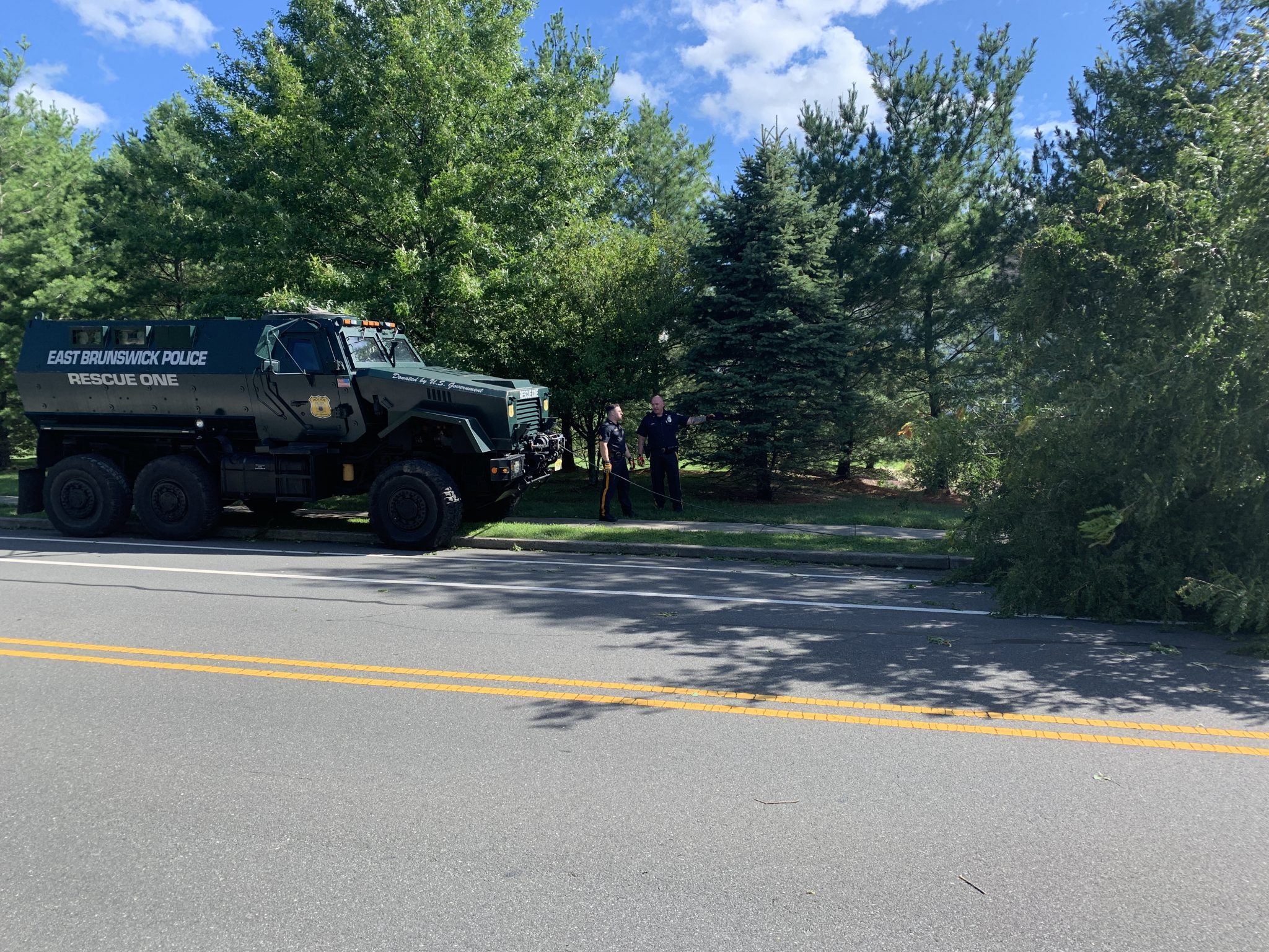 East Brunswick police give updates on roads, tree removal after Tropical Storm Isaias