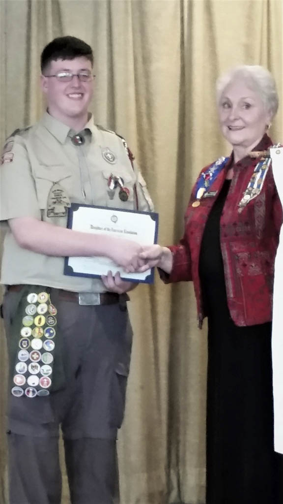 Eagle Scout awarded for building terrarium at elementary school