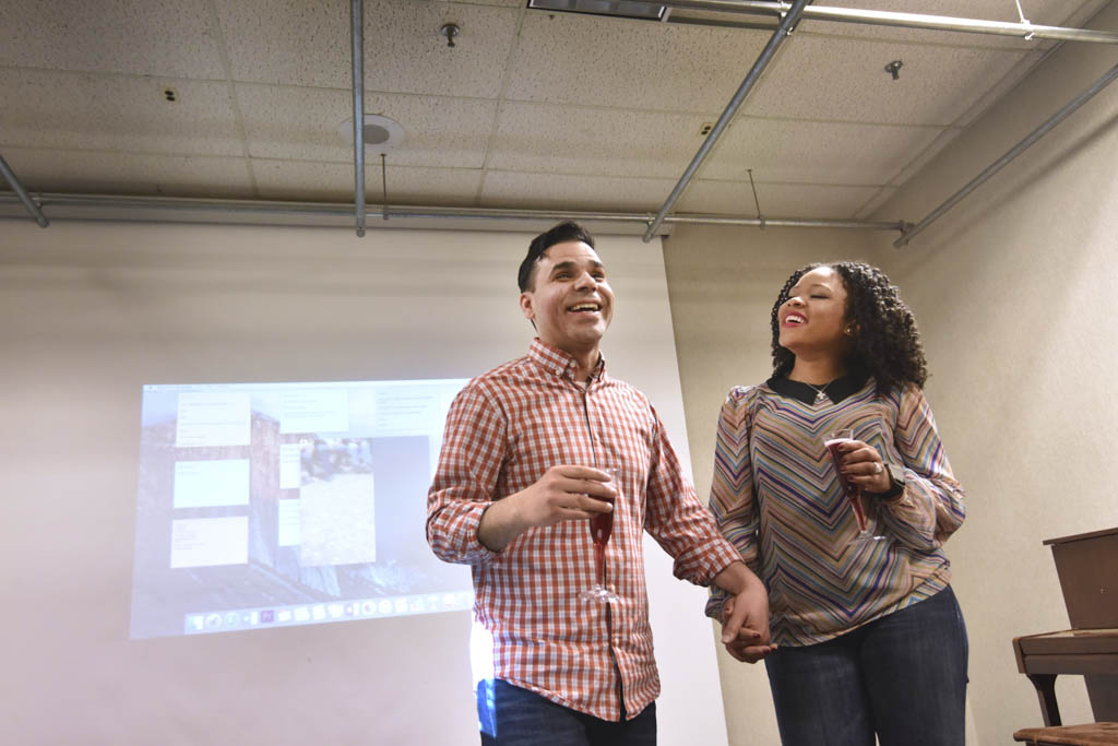 Marriage proposal at East Brunswick Library