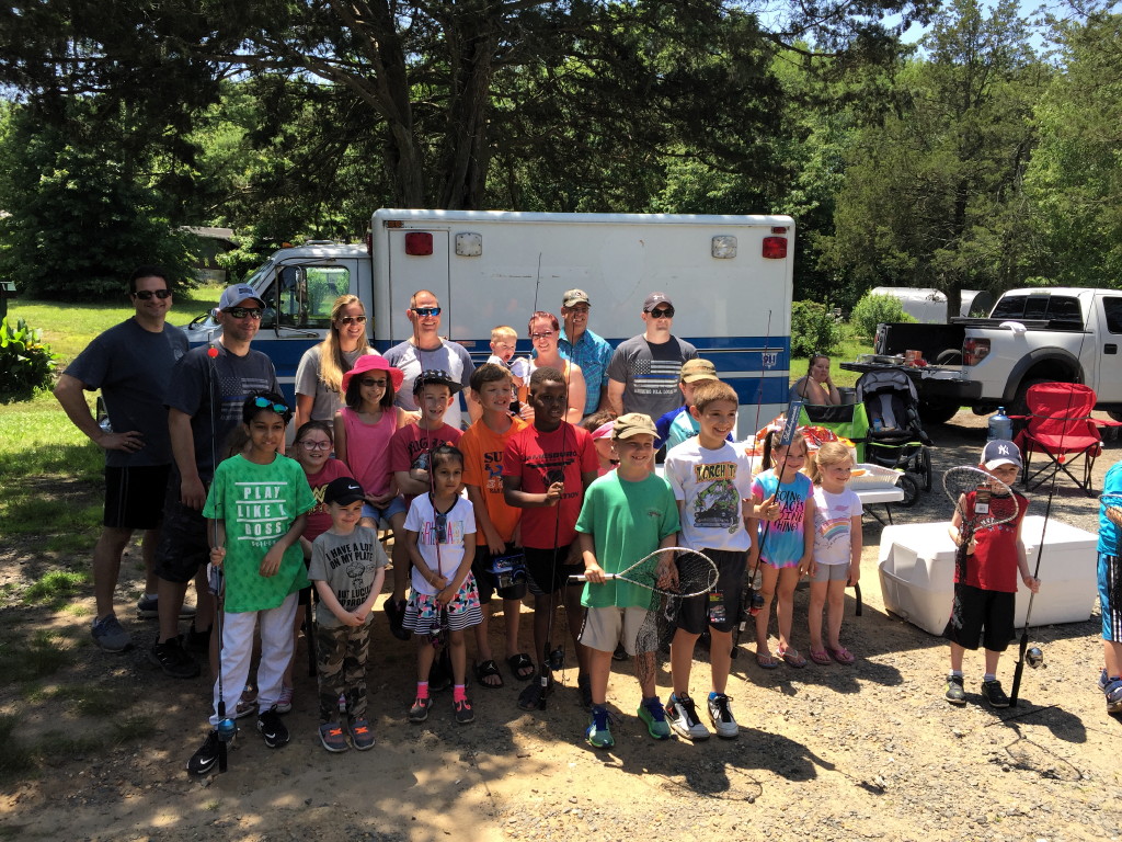 Jamesburg police, Knights hold annual fishing derby