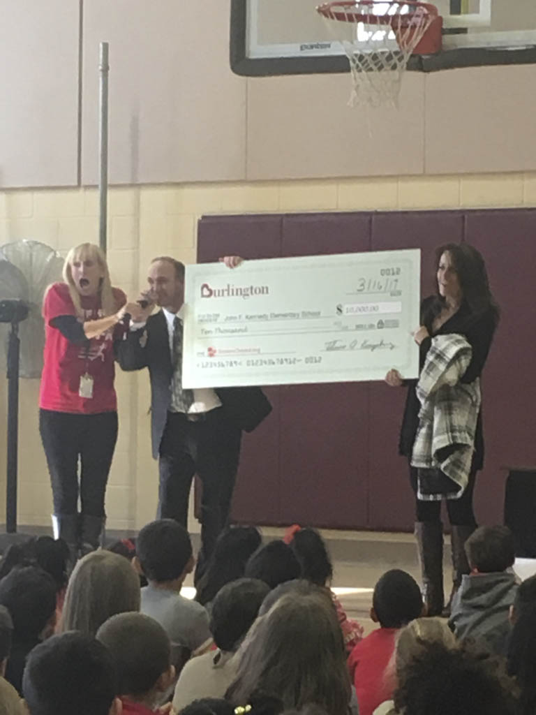 Retailer gives $10K grant to Jamesburg school