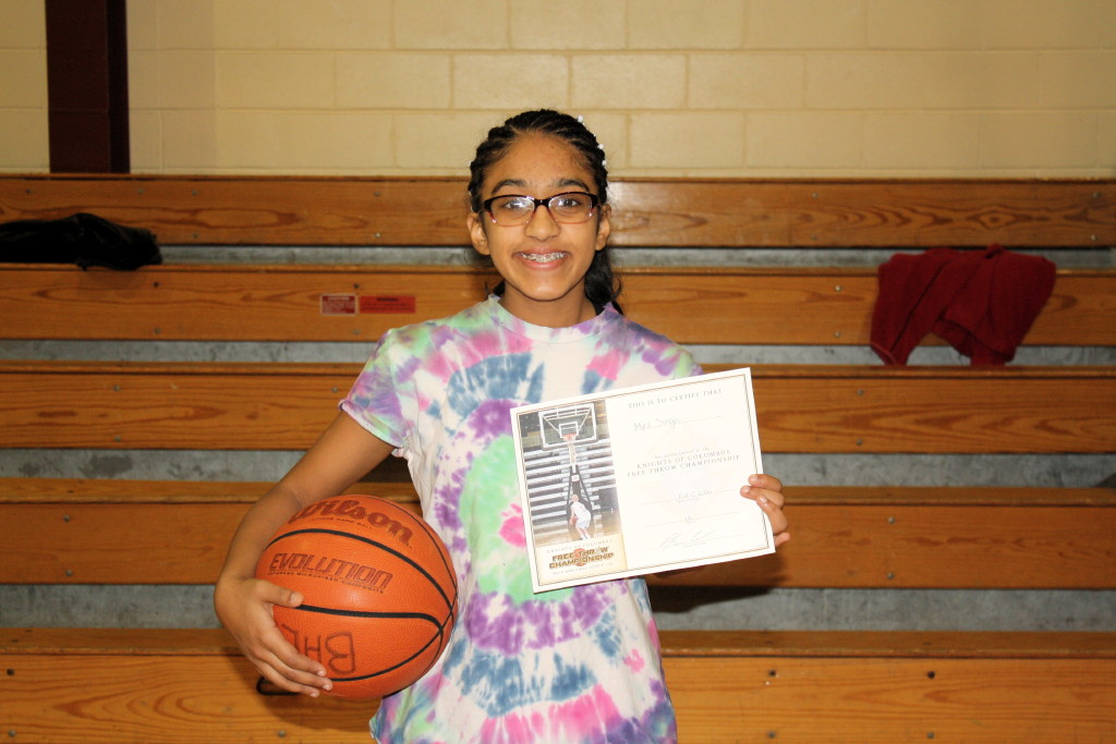 St. James Knights of Columbus announces winners of free throw contest