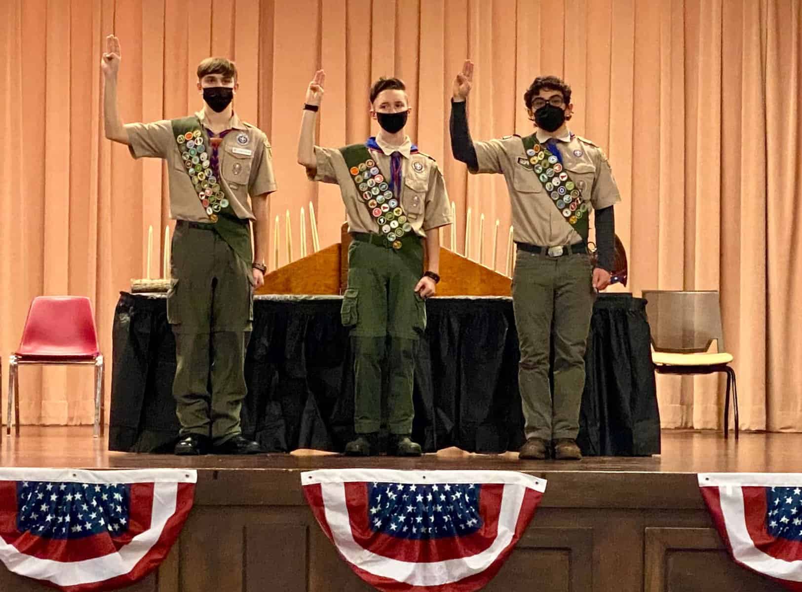 Three Monroe scouts honored at Eagle Scout Court of Honor