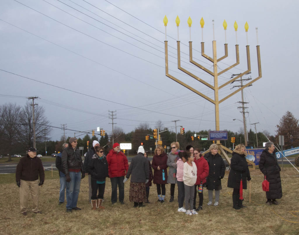 State’s largest menorah lit during celebration in Monroe