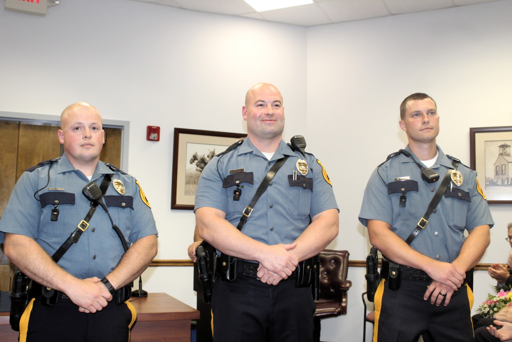 Monroe welcomes three veterans police officers to the force