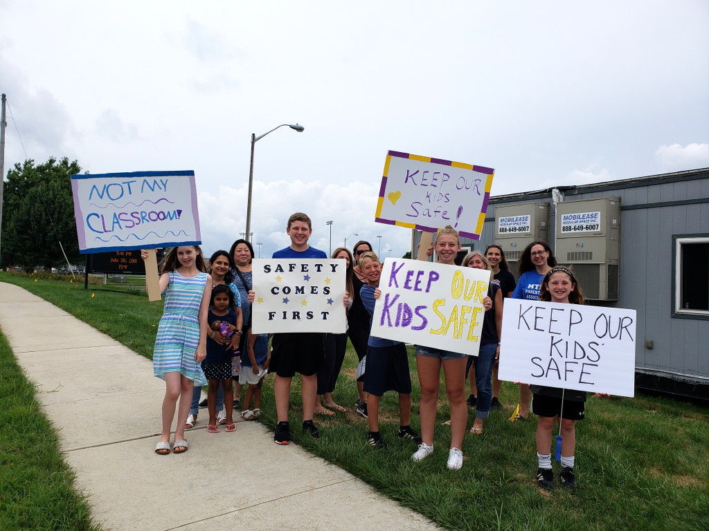 Parents, students express safety concerns on placement of portable classrooms at Monroe Township Middle School