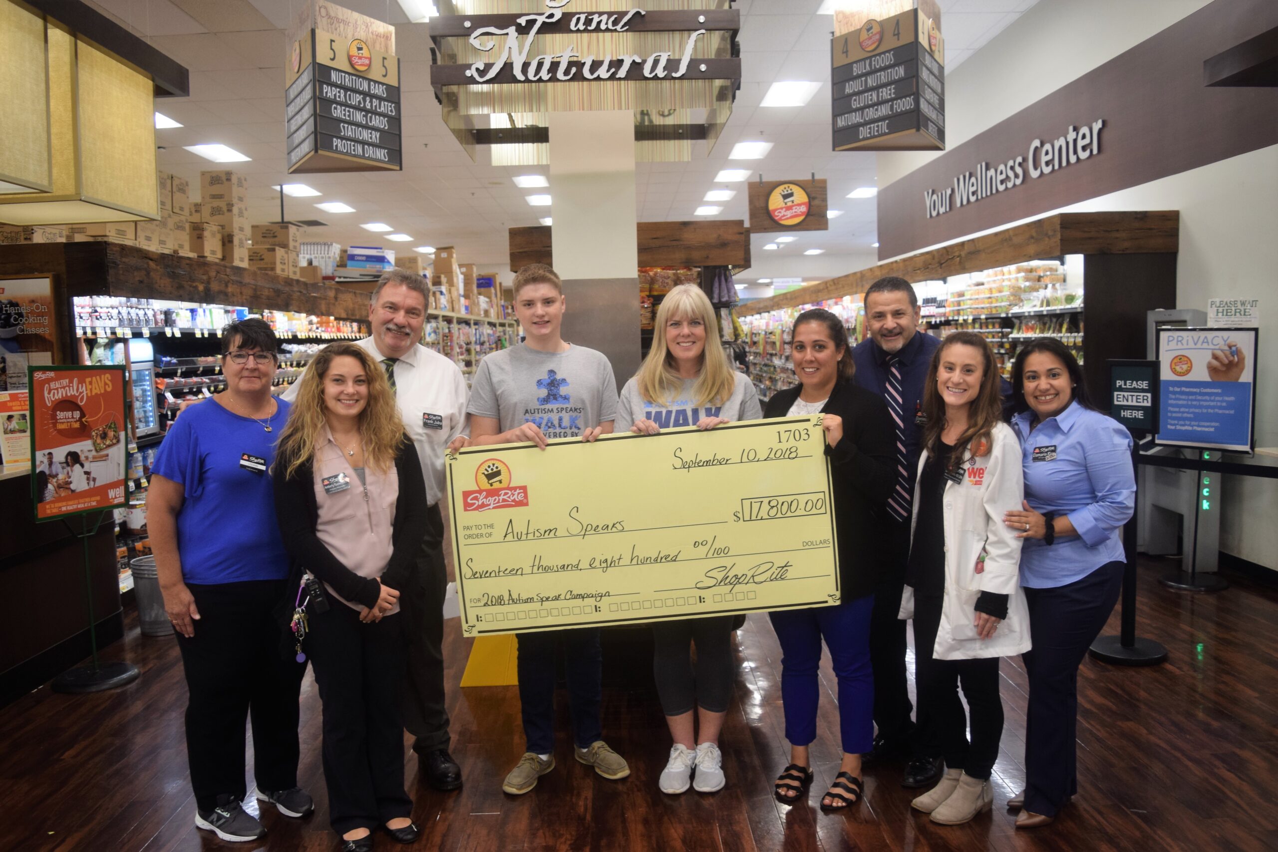 ShopRite of Spotswood contributes to campaign for Autism Speaks