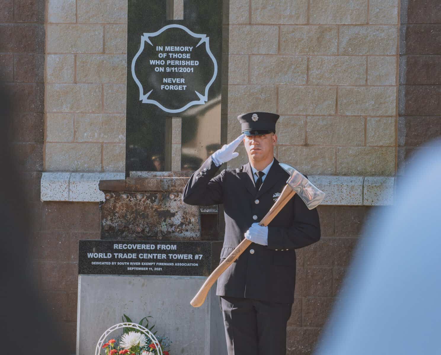 Twenty years later, We will never forget: South River Fire Department unveils monument made from WTC steel